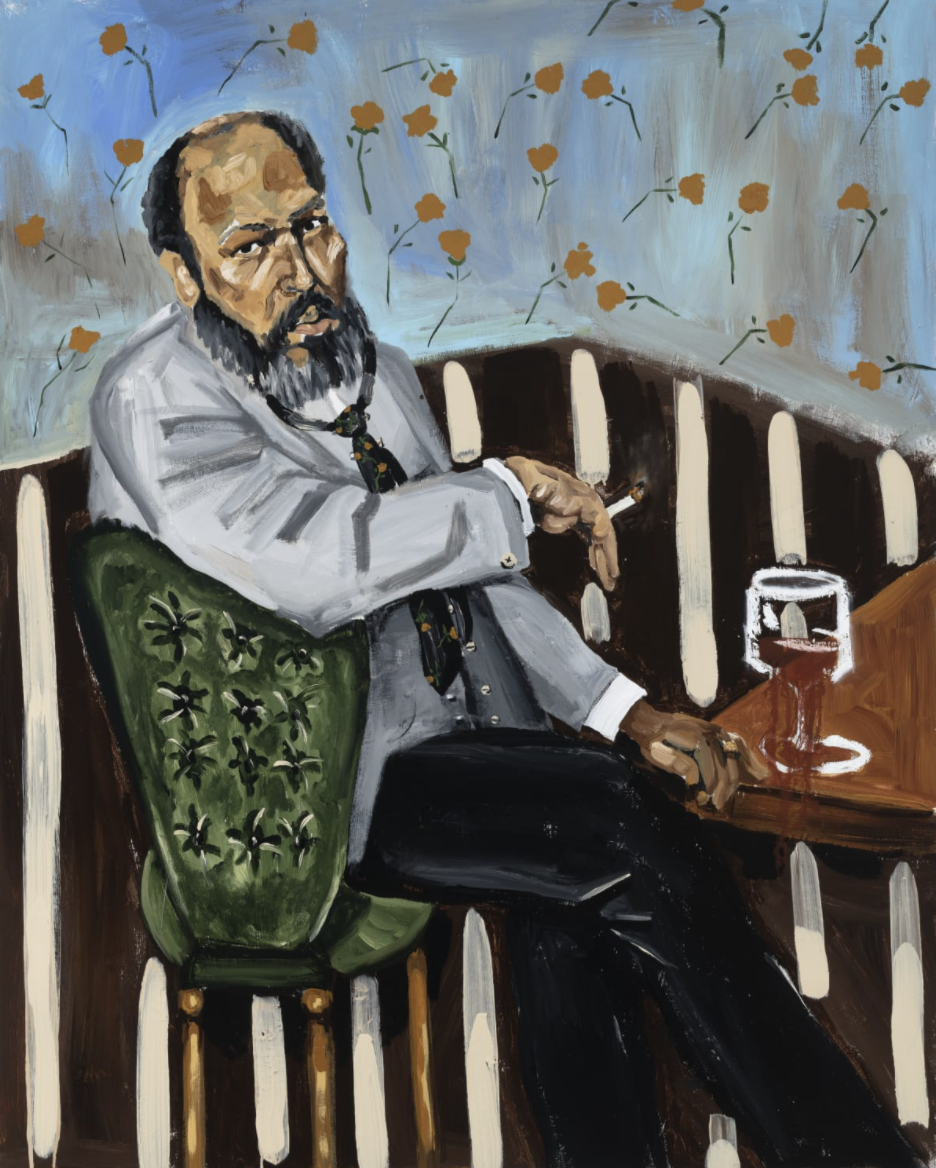   Portrait of August Wilson   68 x 40 in  152.4 x 121.92 cm  Oil, acrylic, oil stick on canvas  2020 