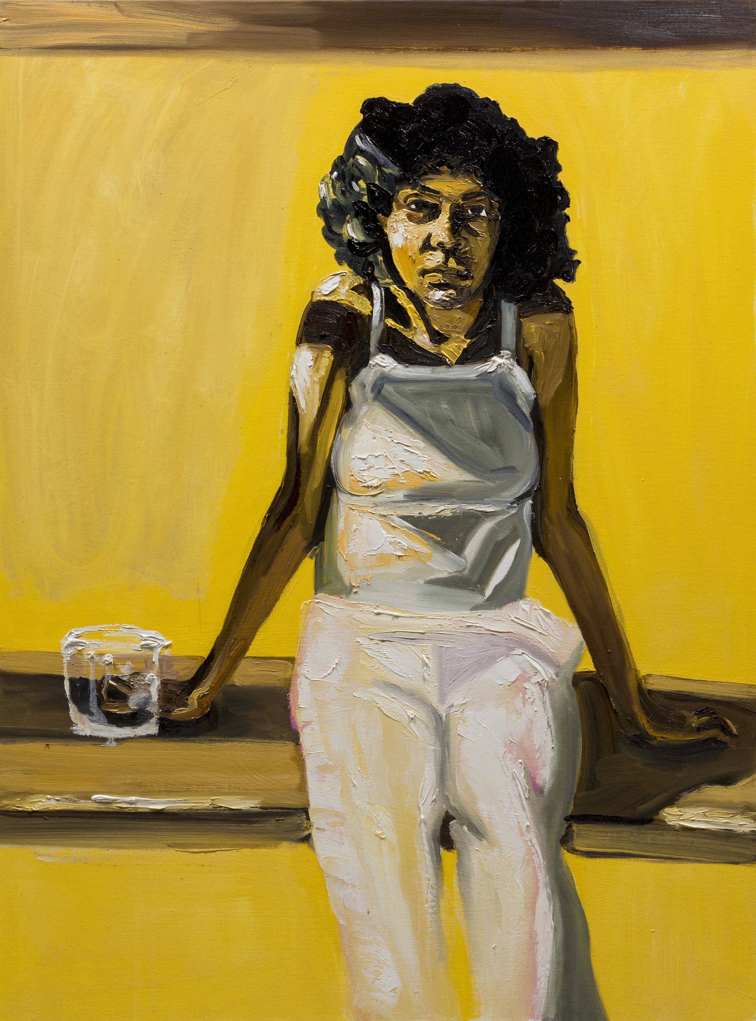   Cousin Loretta   Oil, oil stick on canvas  40 x 30 in  101.6 x 76.2 cm  2021   