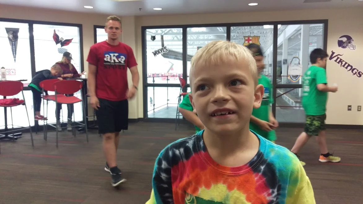 This is Jack's 3rd summer at AKA Coon Rapids. Jack, tell us, what do you like about AKA. (Long deep thought out pause....) "Free Play and the Field Trips!" .....and I'm told the card games with the Staff!