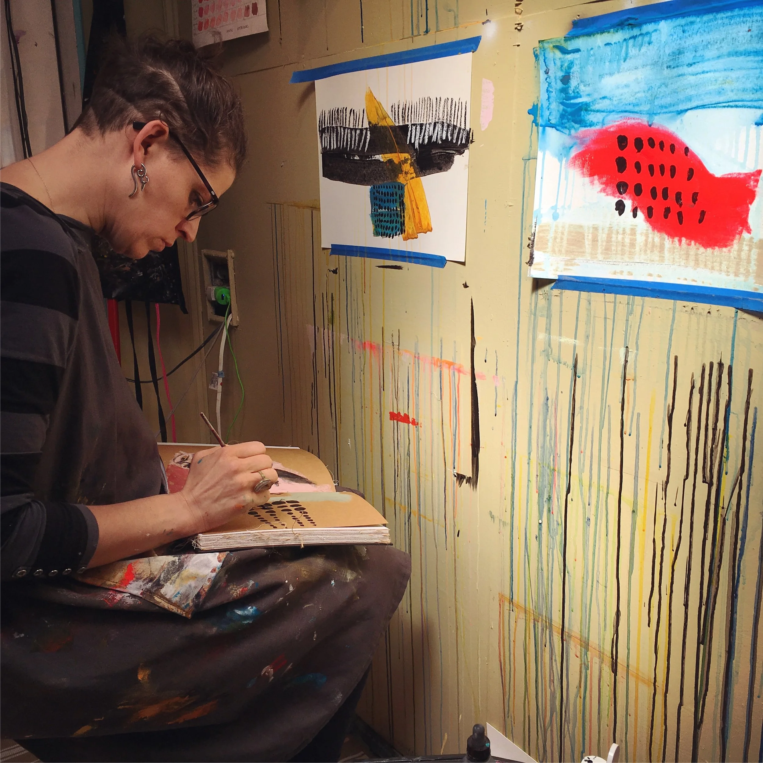 Kirista Trask in Her Studio