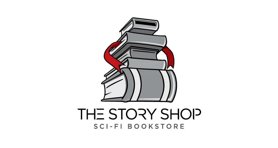 Logo and outdoor pieces done for The Story Shop Sci-fi Bookstore. Silver ADDY for Logo Design in the 2014 San Diego American Awards