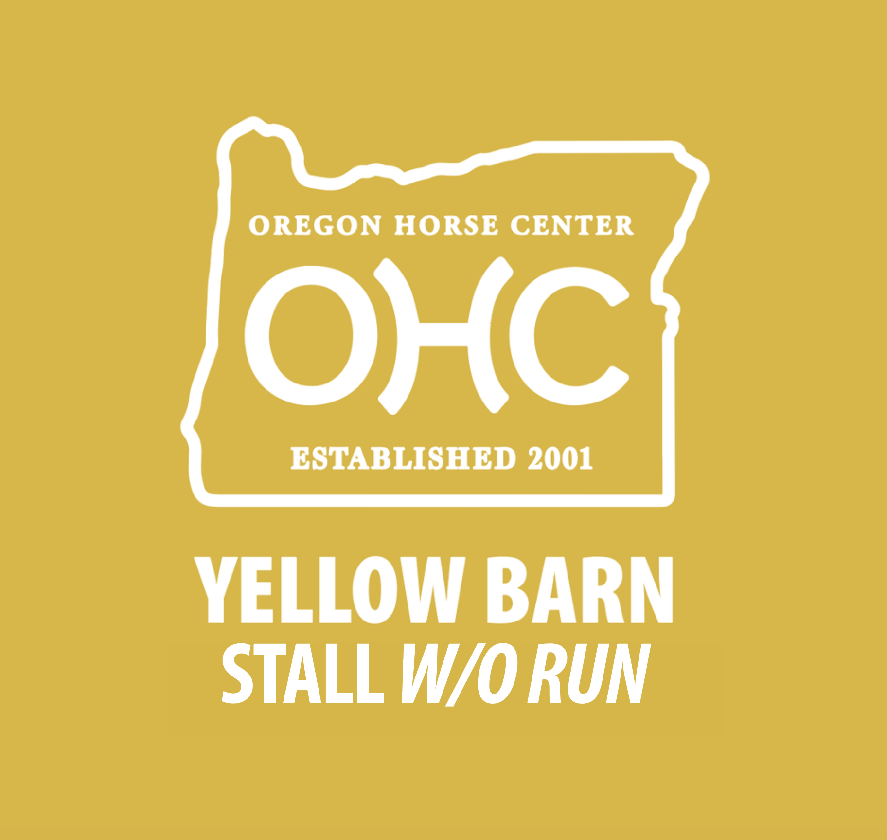 YELLOW BARN - STALL W/O RUN BOARD $225