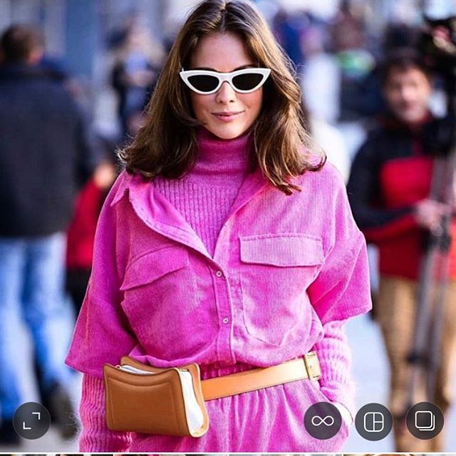 @tesshell looking 💯 at #lfw wearing the @cocouture_official Parnella Cord Jumpsuit. This hot pink piece features in the Pre-Fall collection which we are showing in our Hampstead showroom till 15/03. Drop us a line to arrange a viewing 💕