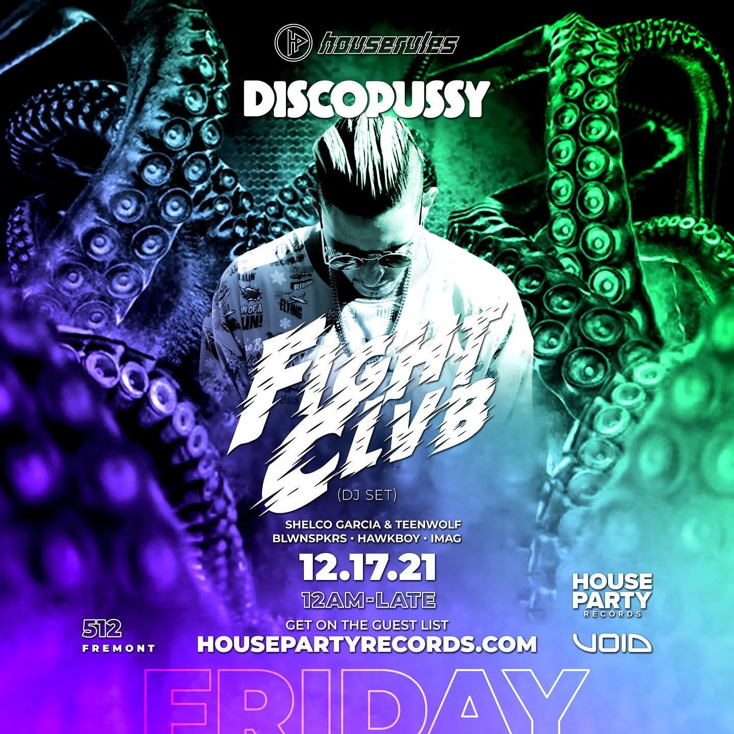 We are back next month for #HouseRules event at @discopussy w/ @fightclvb (DJ Set) Be sure to #Rsvp for #free entry. support: @shelcogarcia @teenwolfremix @mchawkboy @itzimag @blwnspkrs 🎉🍾