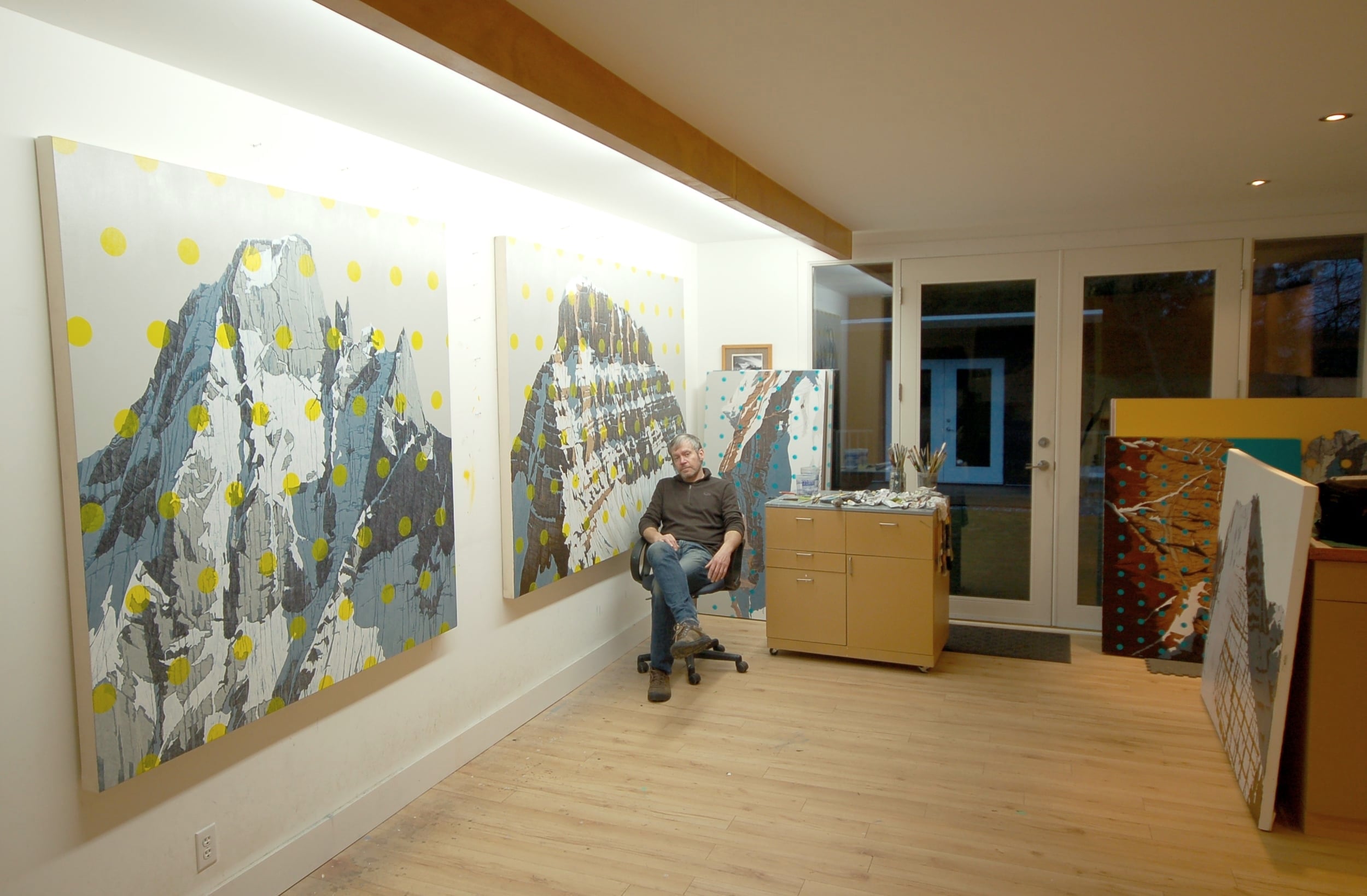 CoCo Artist David P. at his studio in Vancouver, Canada.