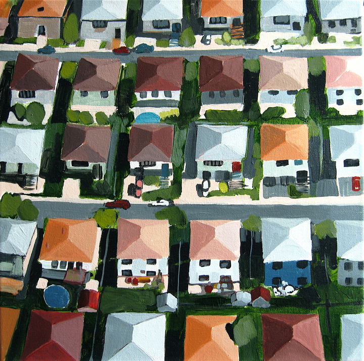 Paterson, NJ,&nbsp;16"X16", acrylic on canvas by CoCo Artist Toni S.&nbsp;