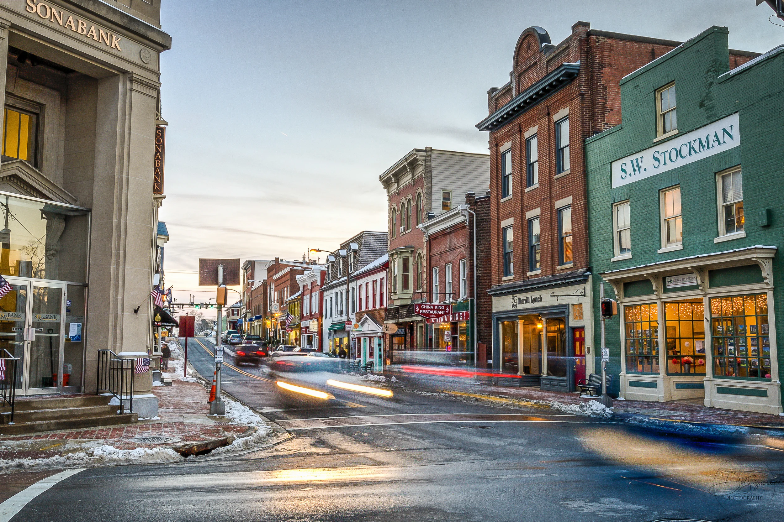 The historic streets of Leesburg