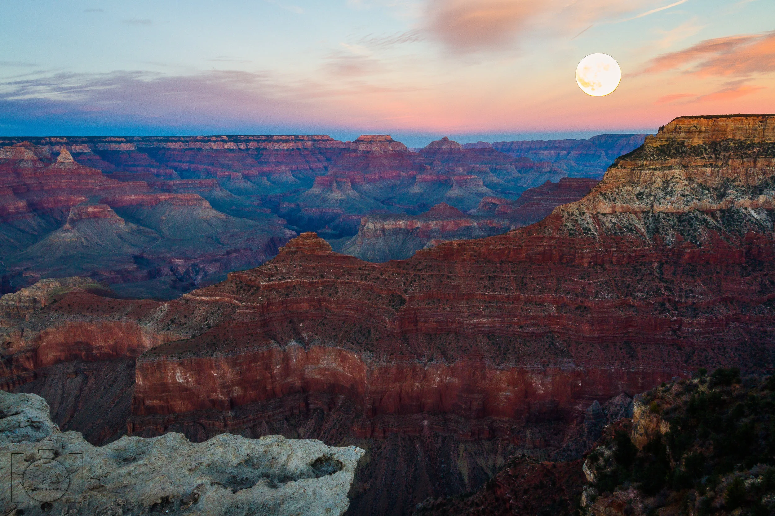 Grand Moon - South Rim, Grand Canyon