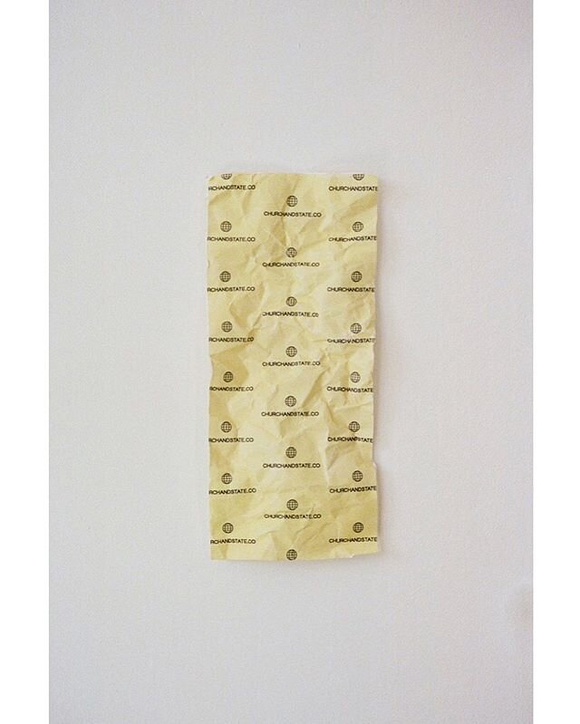 Crumpled Hangtag concept. Haven&rsquo;t quite figured out how to make it work for production. Maybe future.