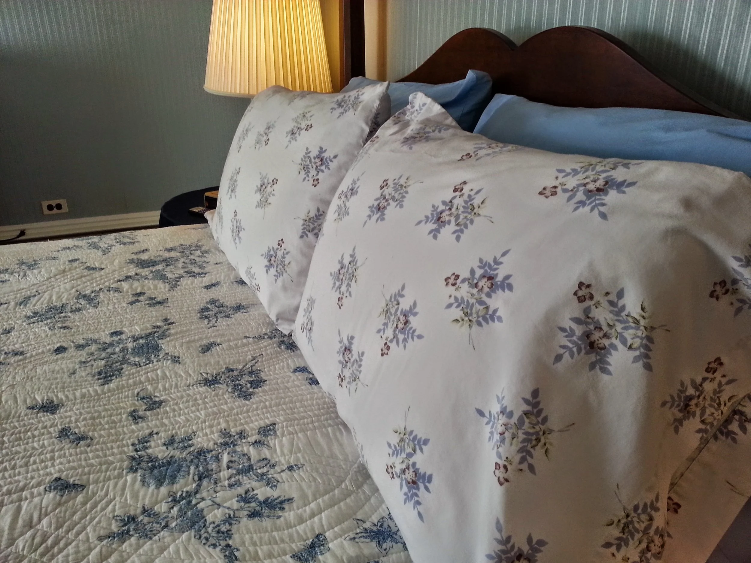 Picture of the Blue Room with Queen Bed - Book Now
