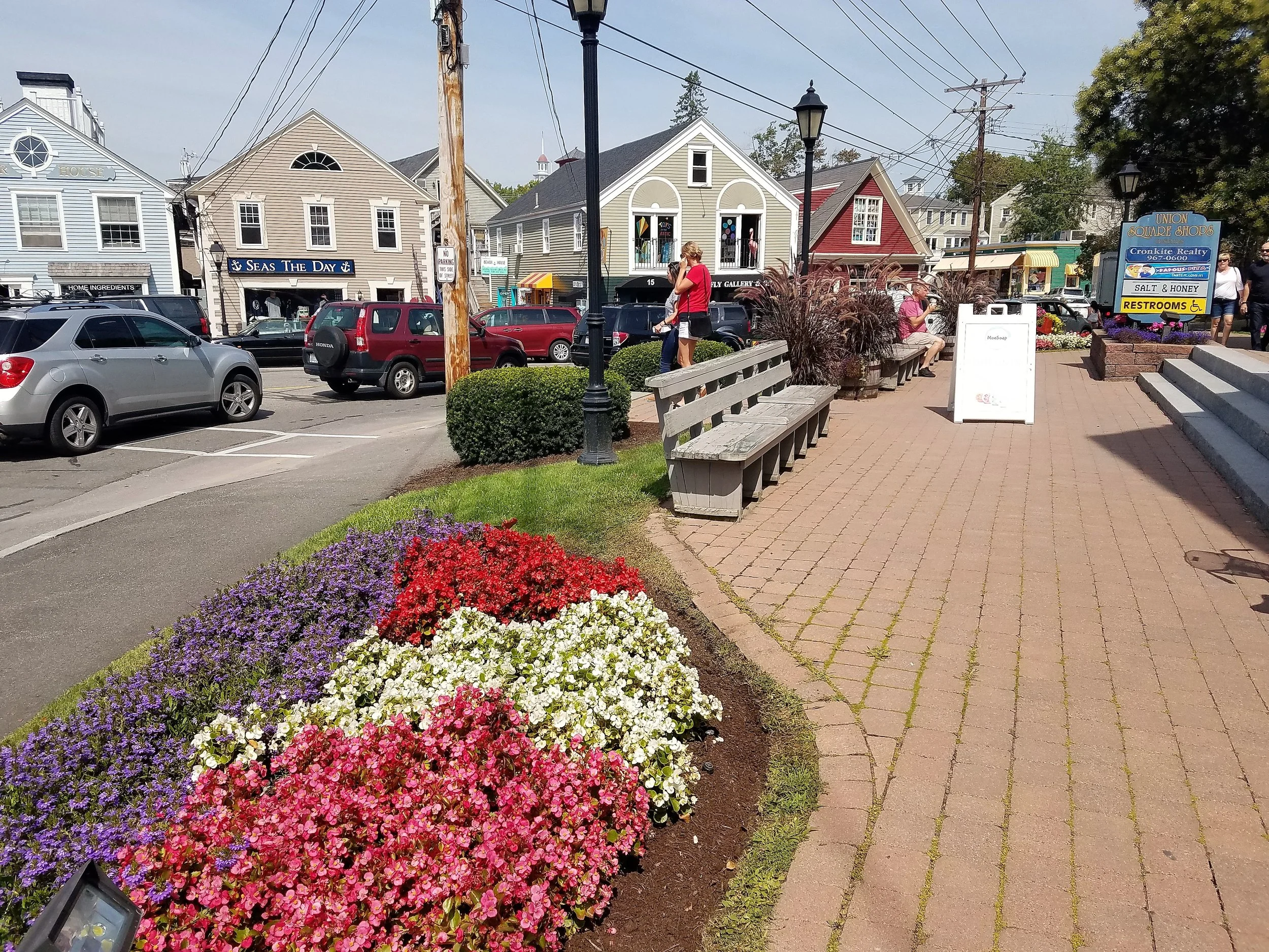 Picture of Dock Square . Our location is right where you want to be. It's a 60 second walk to Dock Square. Sailing trips, sightseeing cruises, and horse drawn carriage rides are across the street. No parking hassles. Park your car and forget it! Exploring the shops, pubs, and restaurants of Kennebunkport's Dock Square is so easy when you stay at the Chetwynd House Inn.