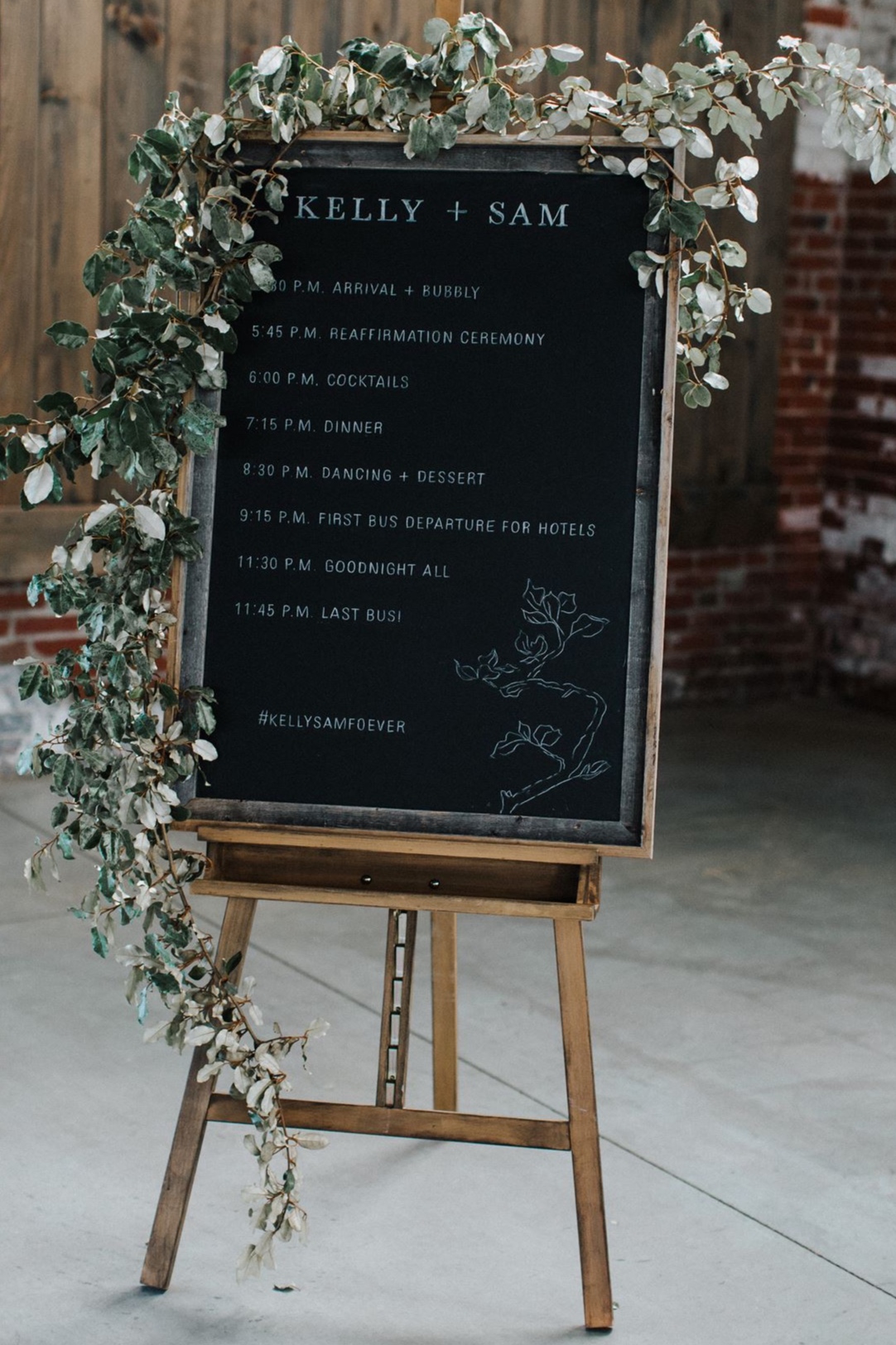 24 X 36 Chalkboard With Reclaimed Wood Frame Garden
