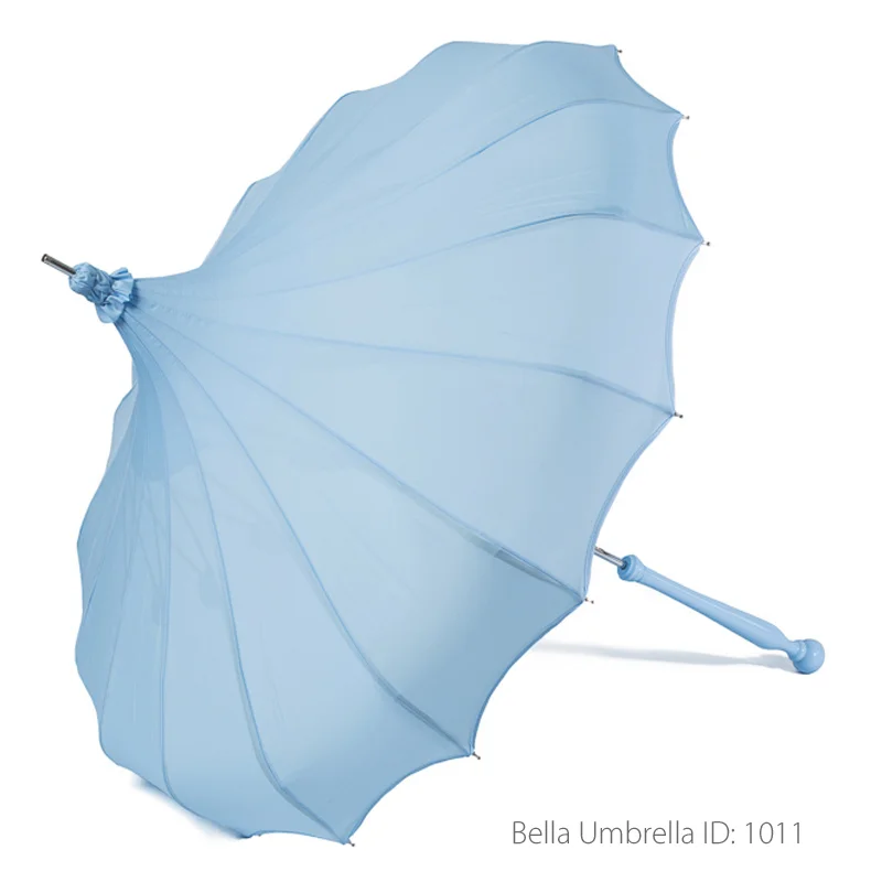 Umbrella ID 1011 | French Blue Signature Bella Pagoda Umbrella | Bella Umbrella | Vintage Umbrella Rentals
