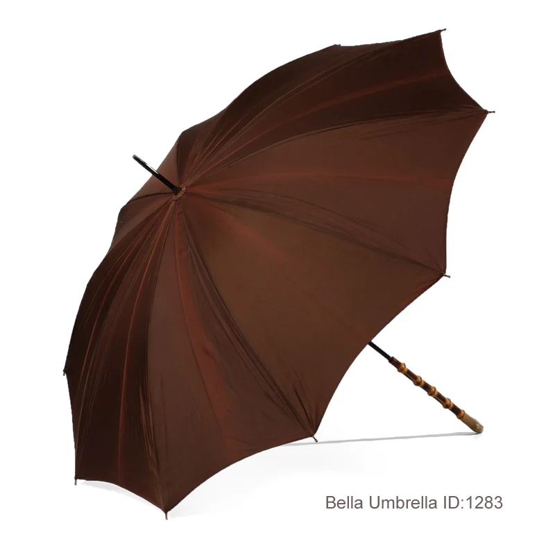 Umbrella ID 1283 | Brown Solid Umbrella | Bella Umbrella | Vintage Umbrella Rentals