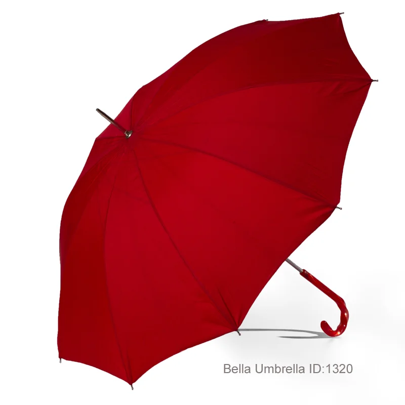 Umbrella ID 1320 | Solid Red Umbrella | Bella Umbrella | Vintage Umbrella Rentals