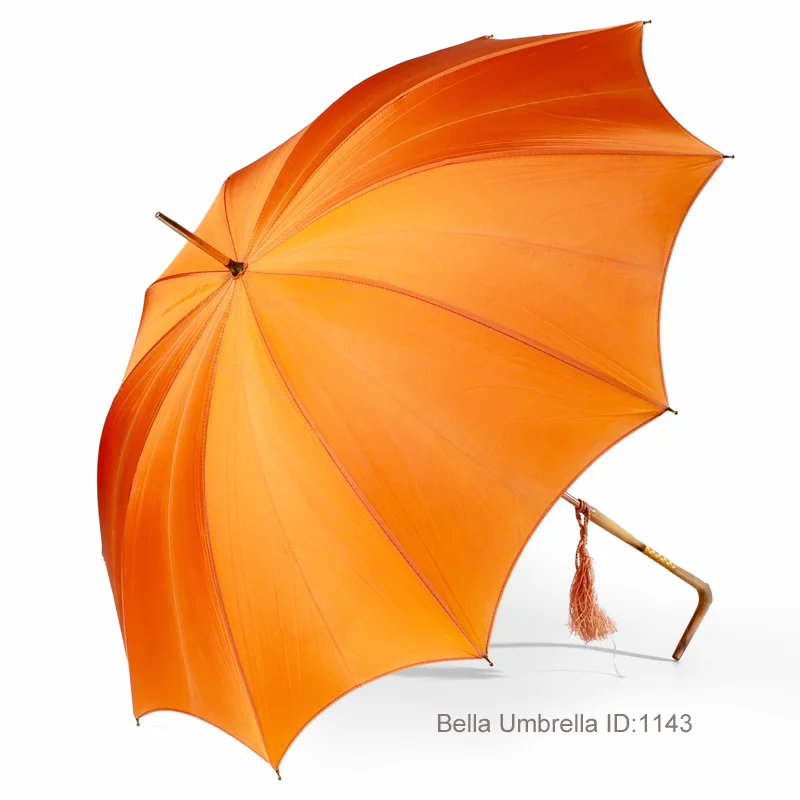 Umbrella ID 1143 | Solid Peach Umbrella | Bella Umbrella | Vintage Umbrella Rentals