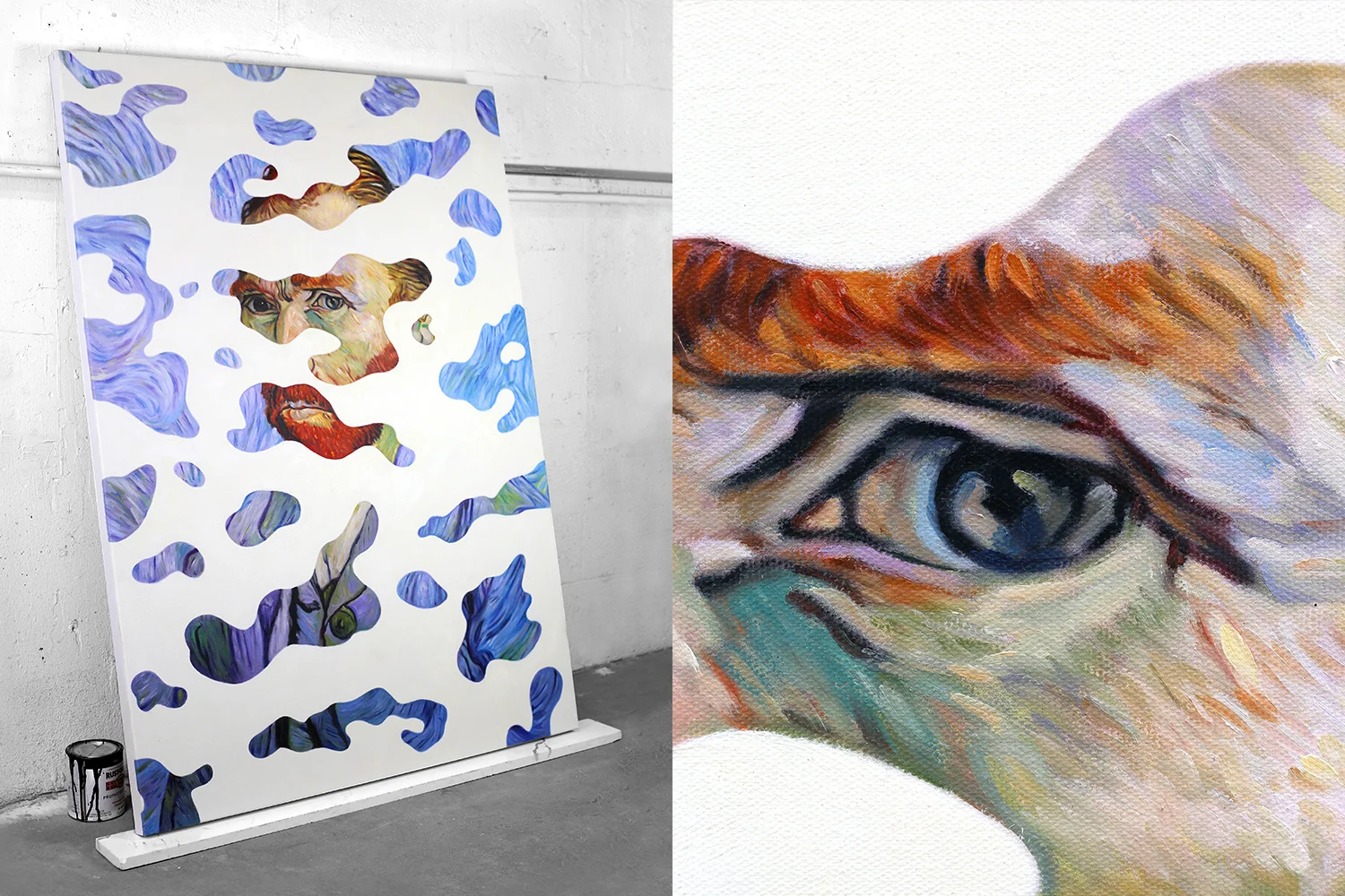 Off the Record , 2019, Oil on Canvas, 40”x55”