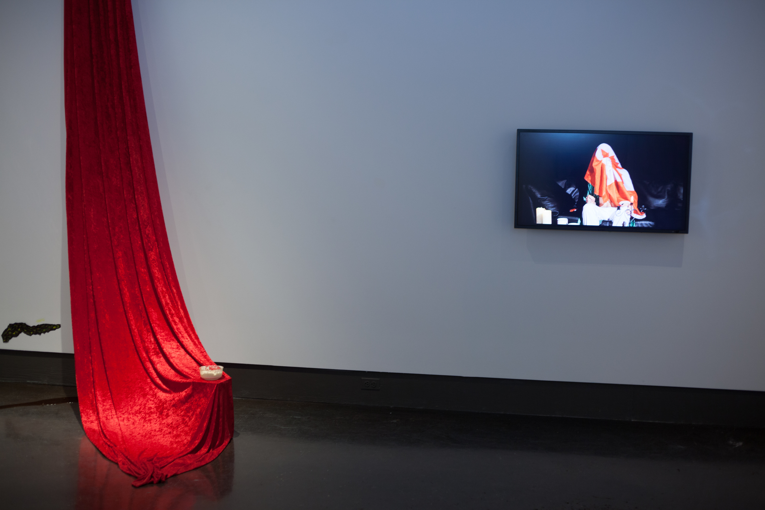 "The Canadian Romantic- Flag" installation view