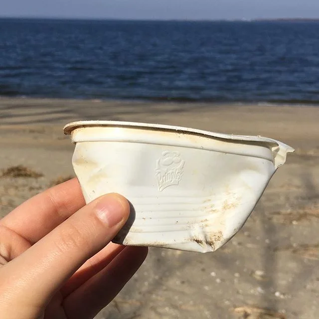 Yum Yum Yum! Really enjoyed fending off the raccoons at my beach who were trying to eat this container of @pringlesus. Highlight of my day! Please tell your customers to #reducereuserecycle or make your containers #biodegradable! #getthiscrapoffmybea