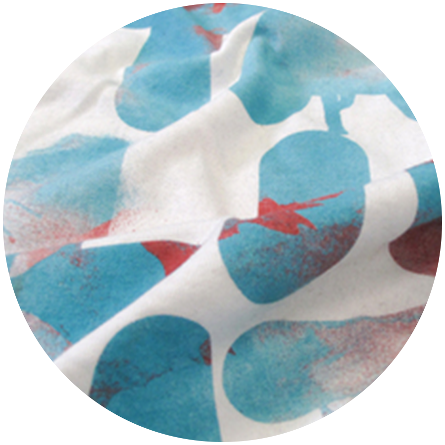 Vibrant multi-color standard plastisol screen printing on custom t-shirts by New Standard Mfg in Austin, TX.