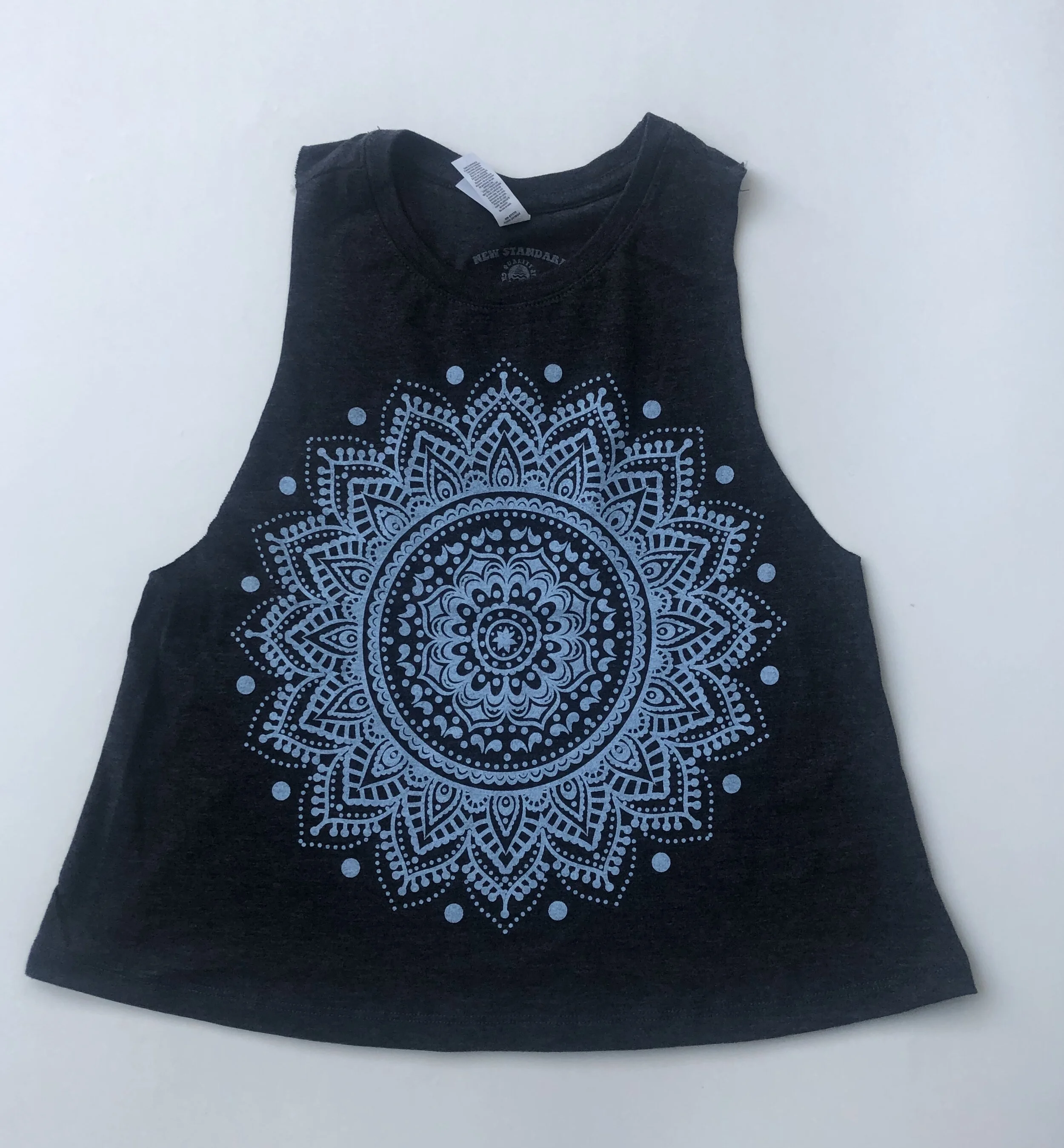 Mandala Racerback Cropped Tank women