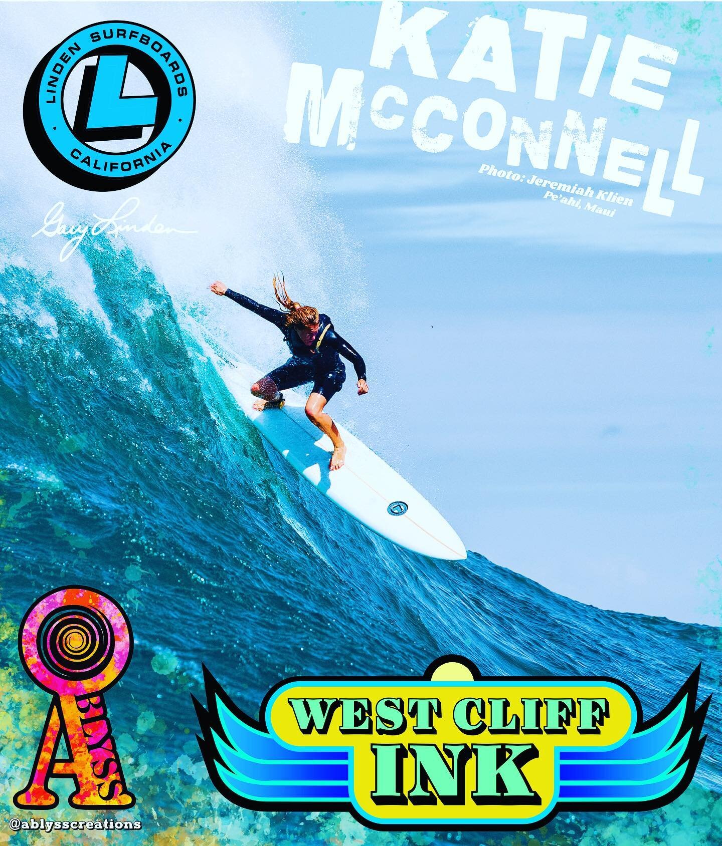 Who knew screen print shops could have team riders! Longtime friend Katie Mcconnell @keiti_mar called us up last month and asked if we would be interested in sponsoring her&hellip;we said heck yes! Traveling from Puerto Escondido to Jaws, Katie has b