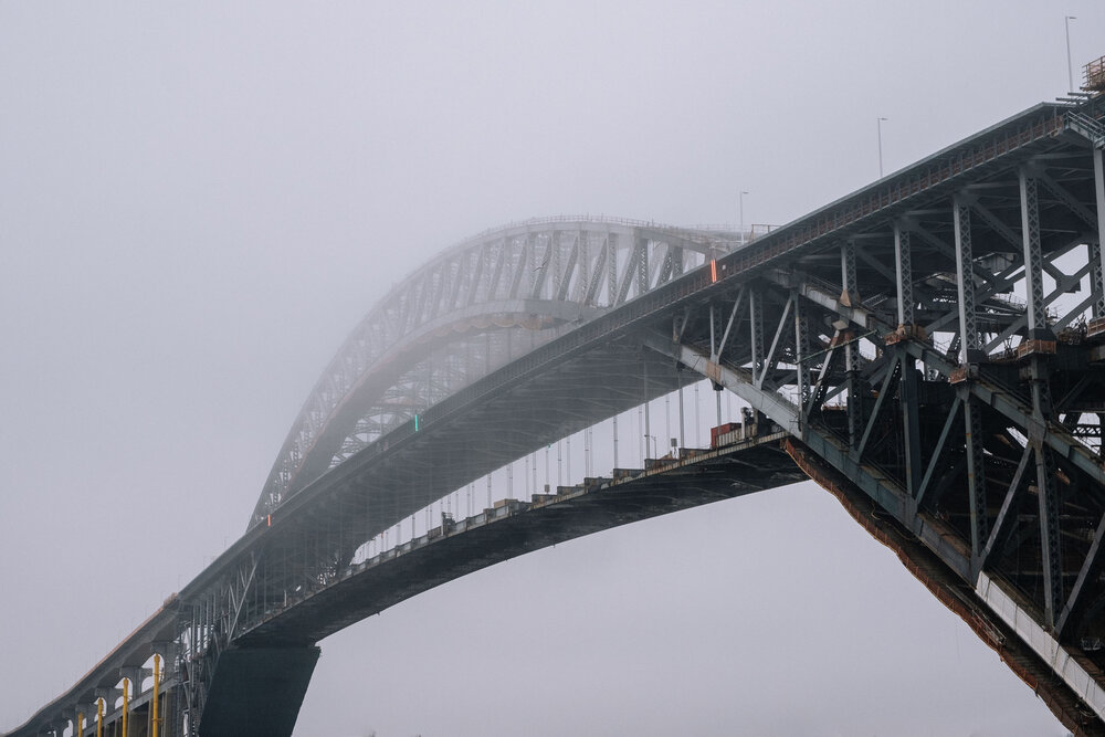 Bayonne Bridge In Fog