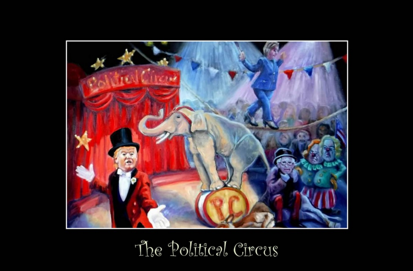 The Political Circus- Poster- Copyright 2016