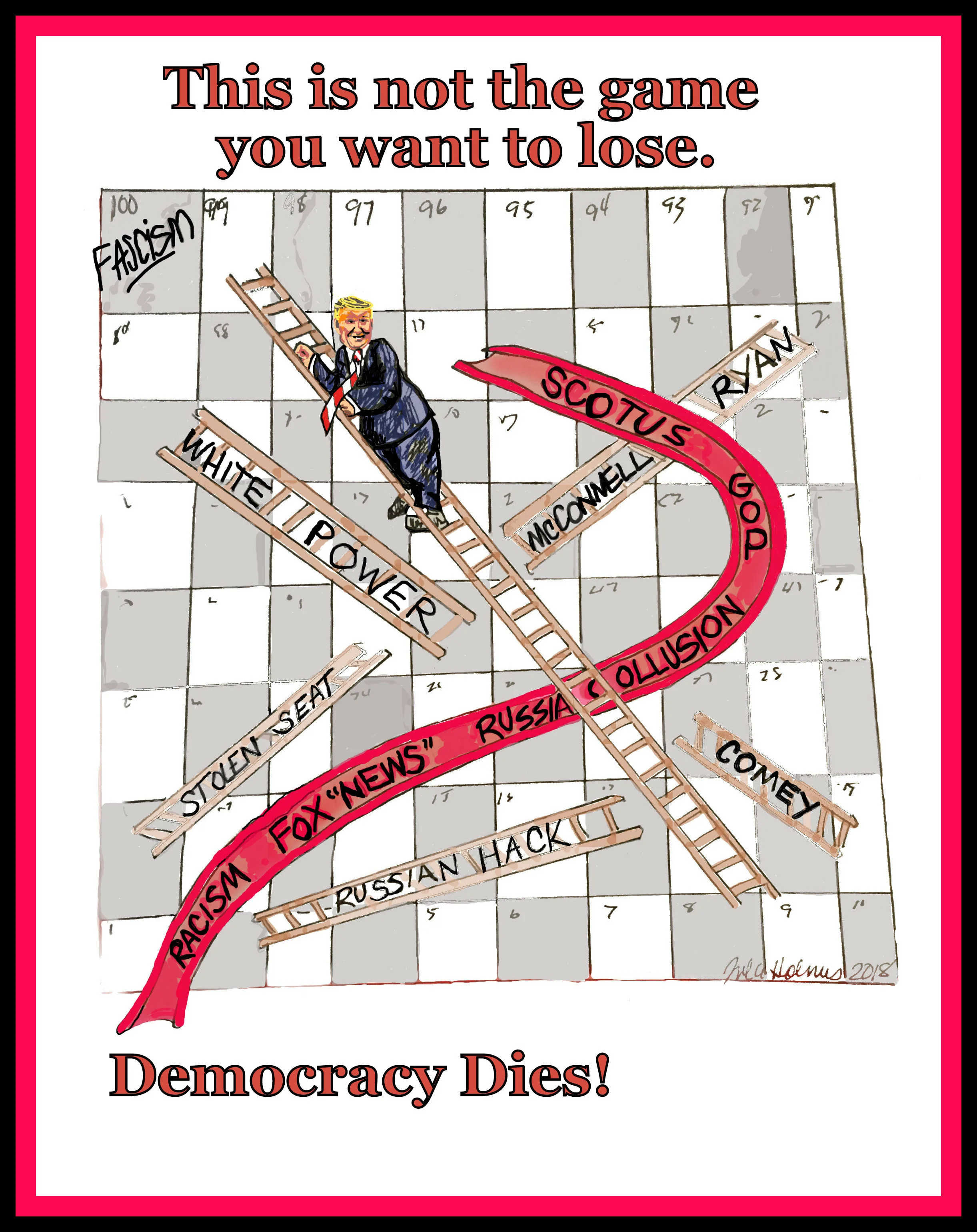Democracy is not a Game- Copyright 2018