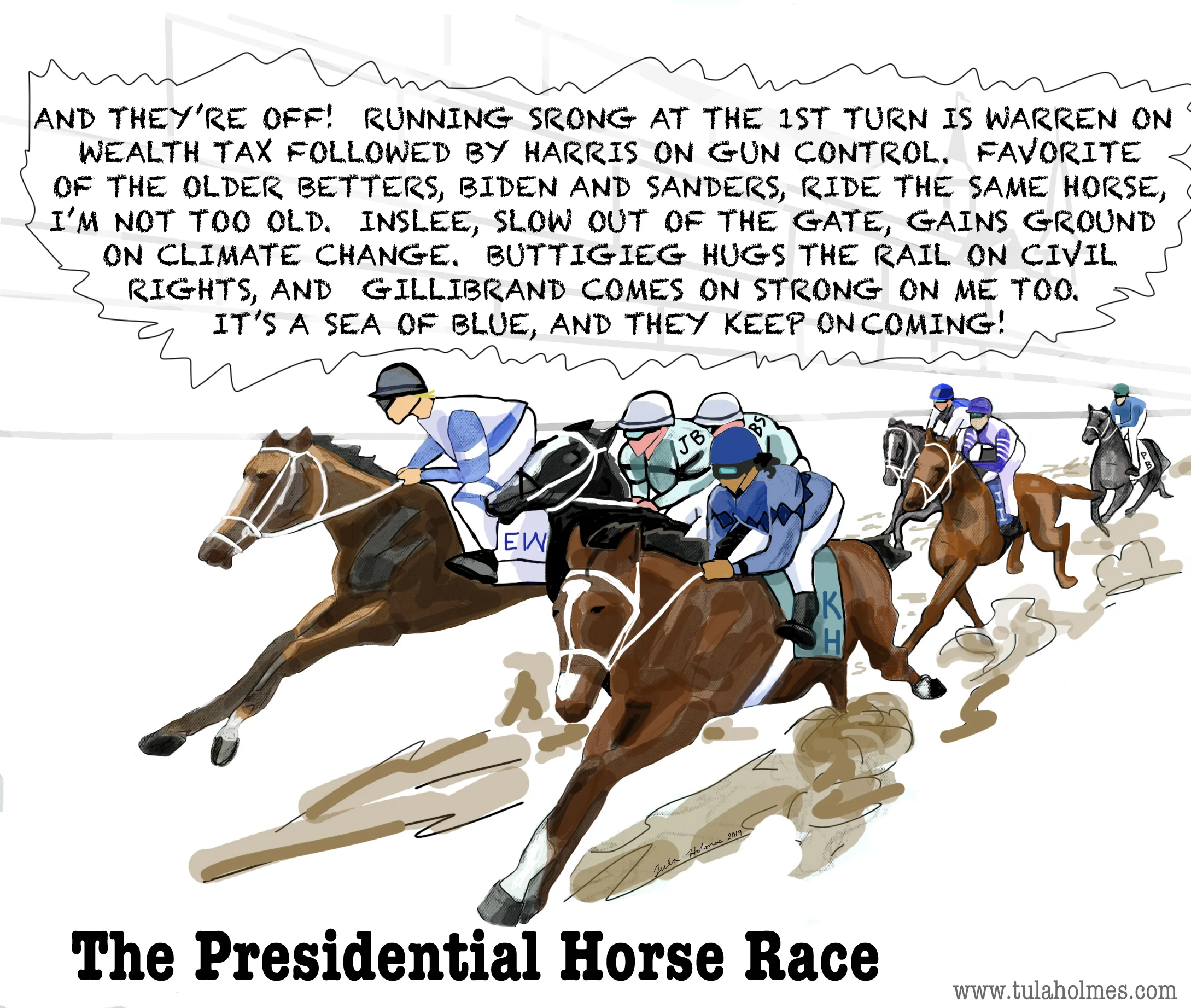 The Presidential Horse Race- Copyright 2019