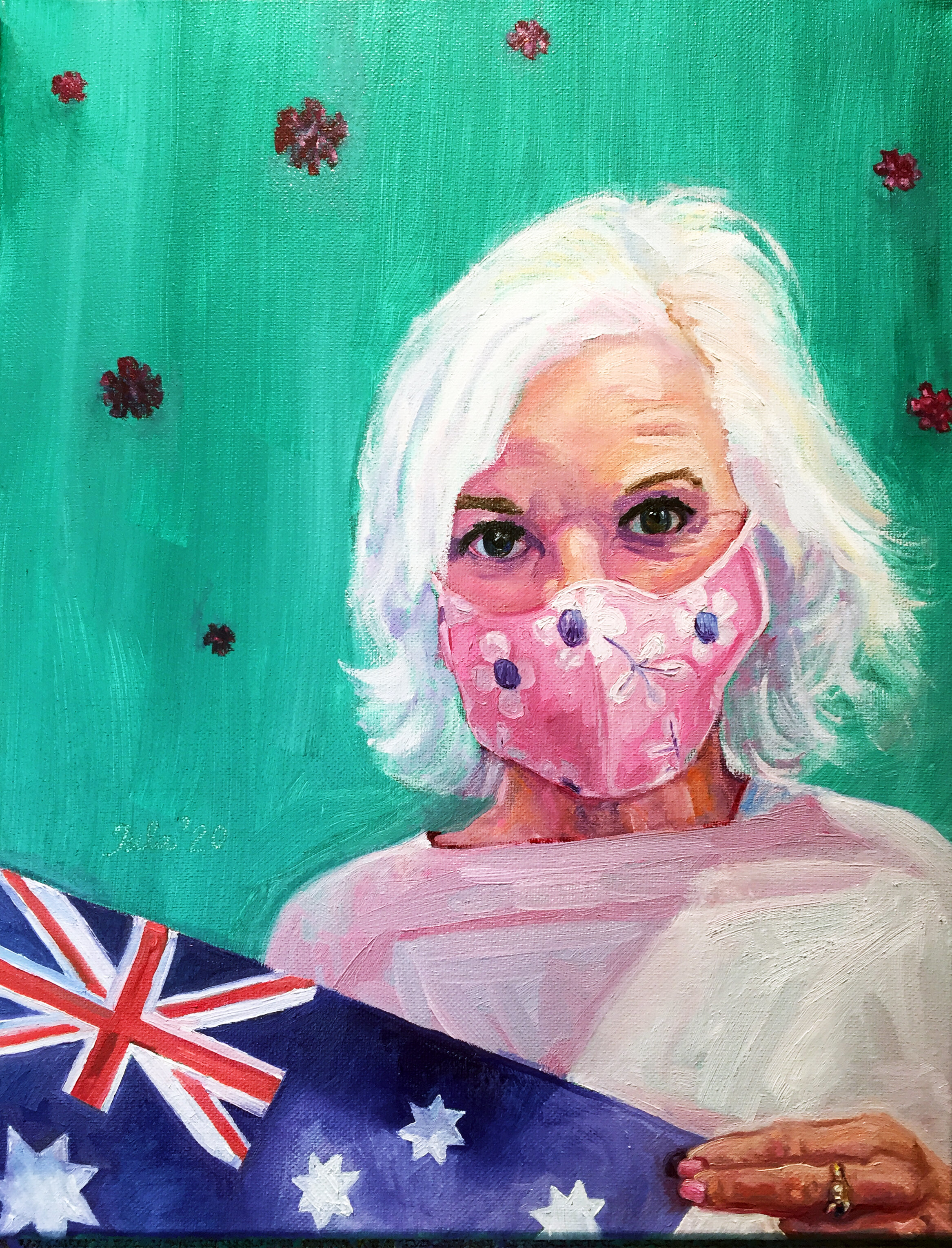 Global Pandemic Portrait #24: Adelaide, South Australia- The Retired Director of Nursing- Copyright 2020