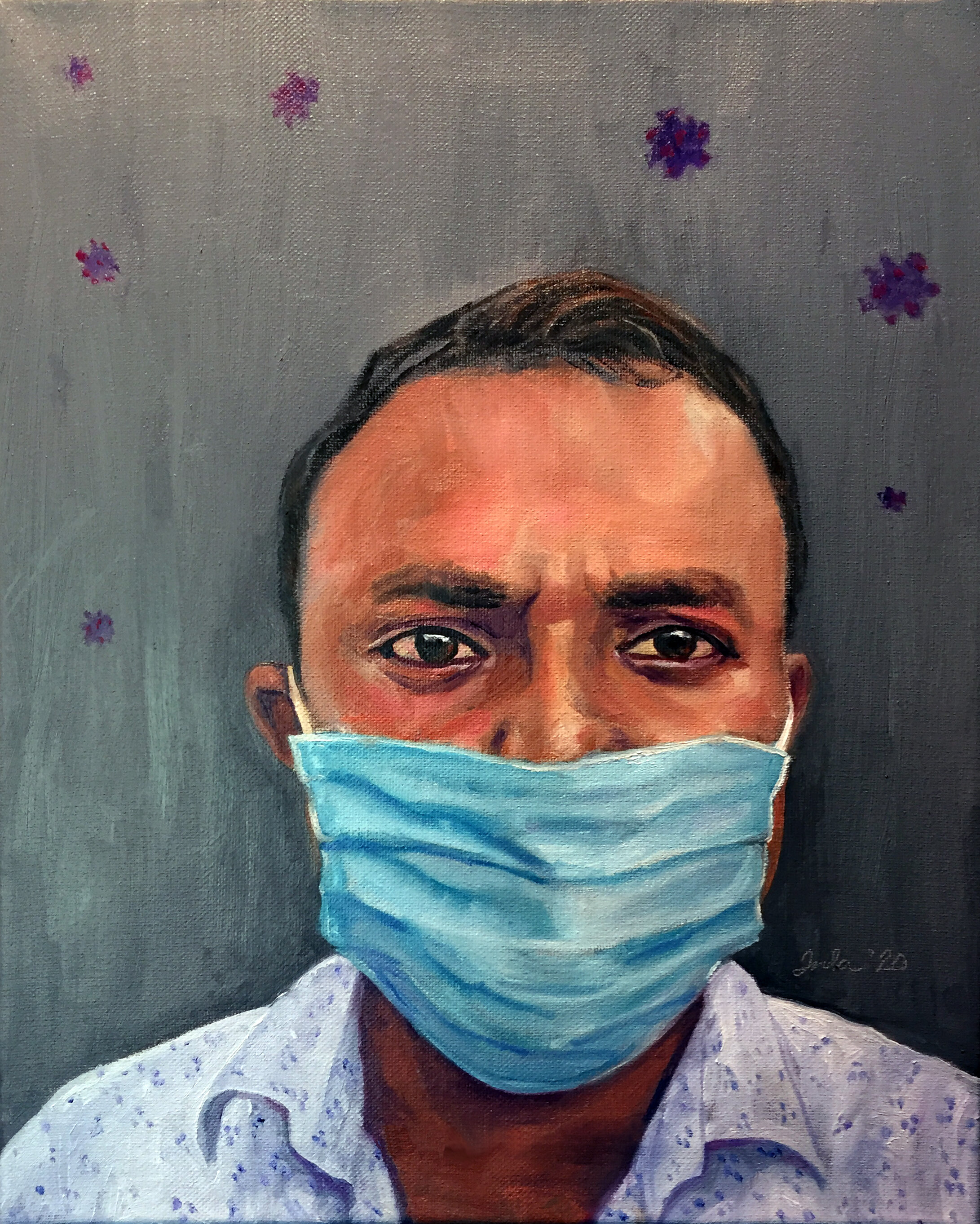 Global Pandemic Portrait #25: Bangarmau, India- The Teacher- Copyright 2020