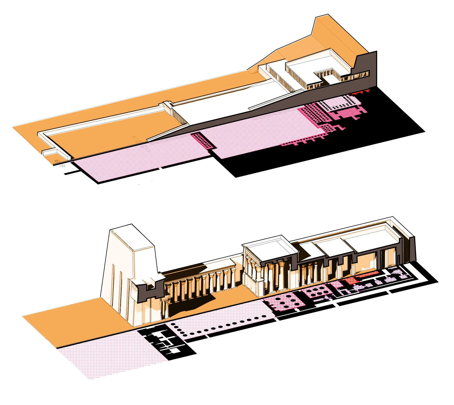 EGYPTIAN TEMPLE DESIGN: Terrace and Classical Style