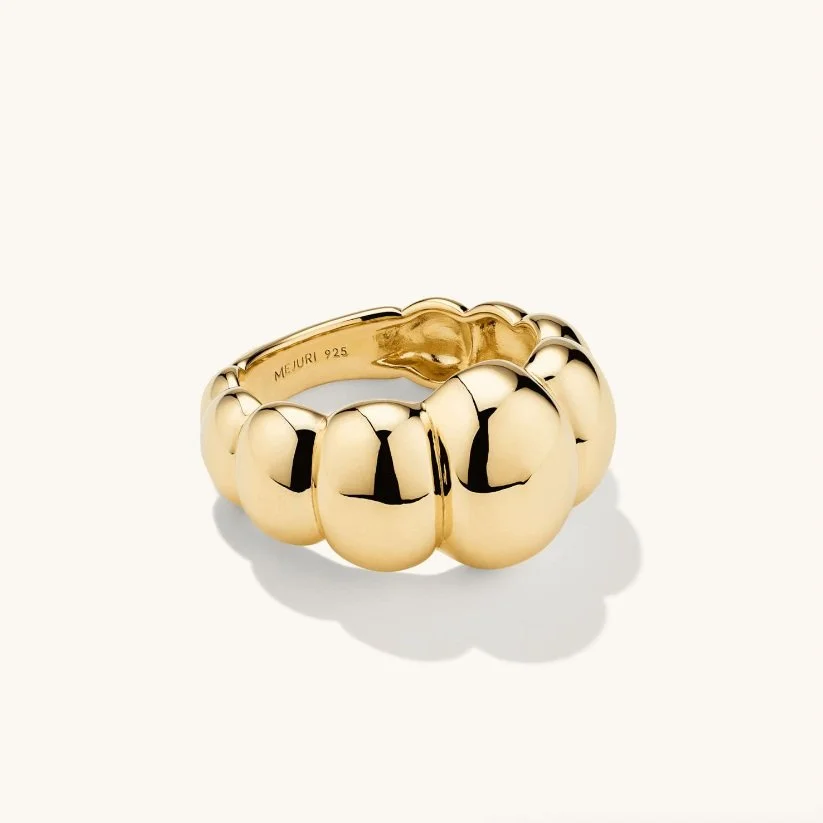 gold textured ring