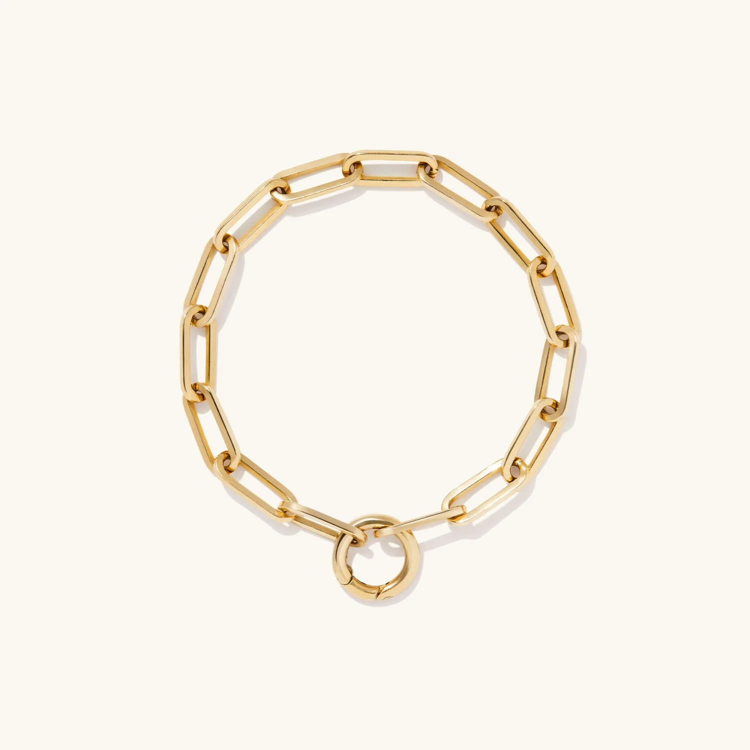 Paperclip Chain Charm Bracelet