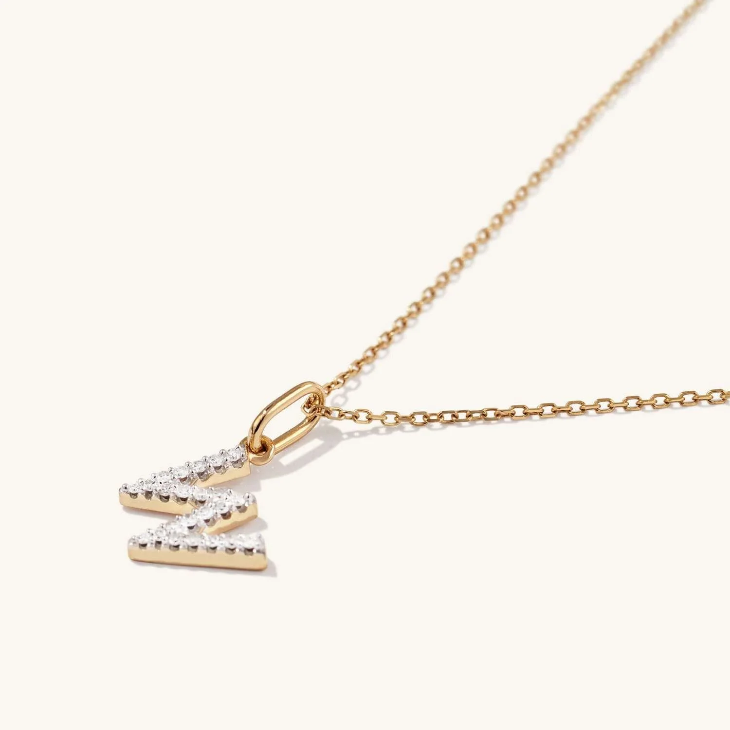 Diamond Letter Charm