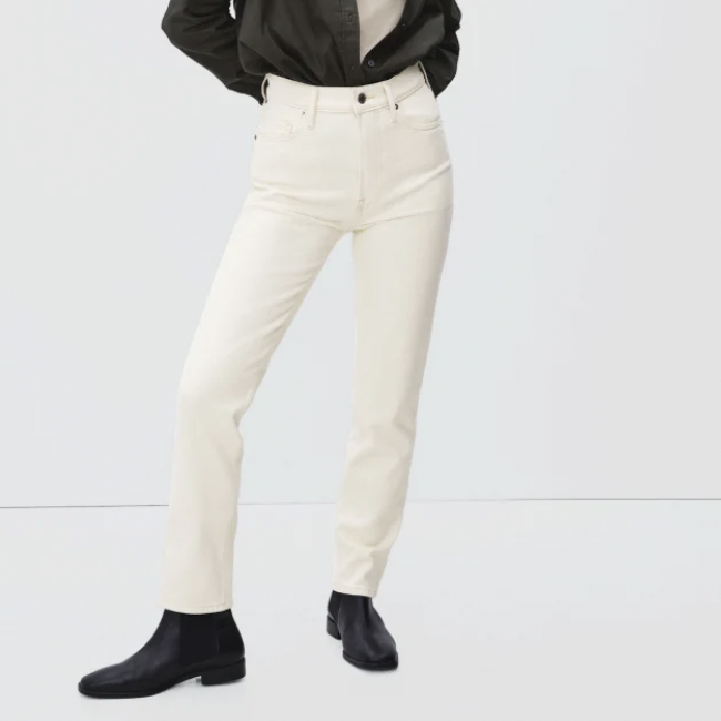 Everlane Original Cheeky Jean in Ecru