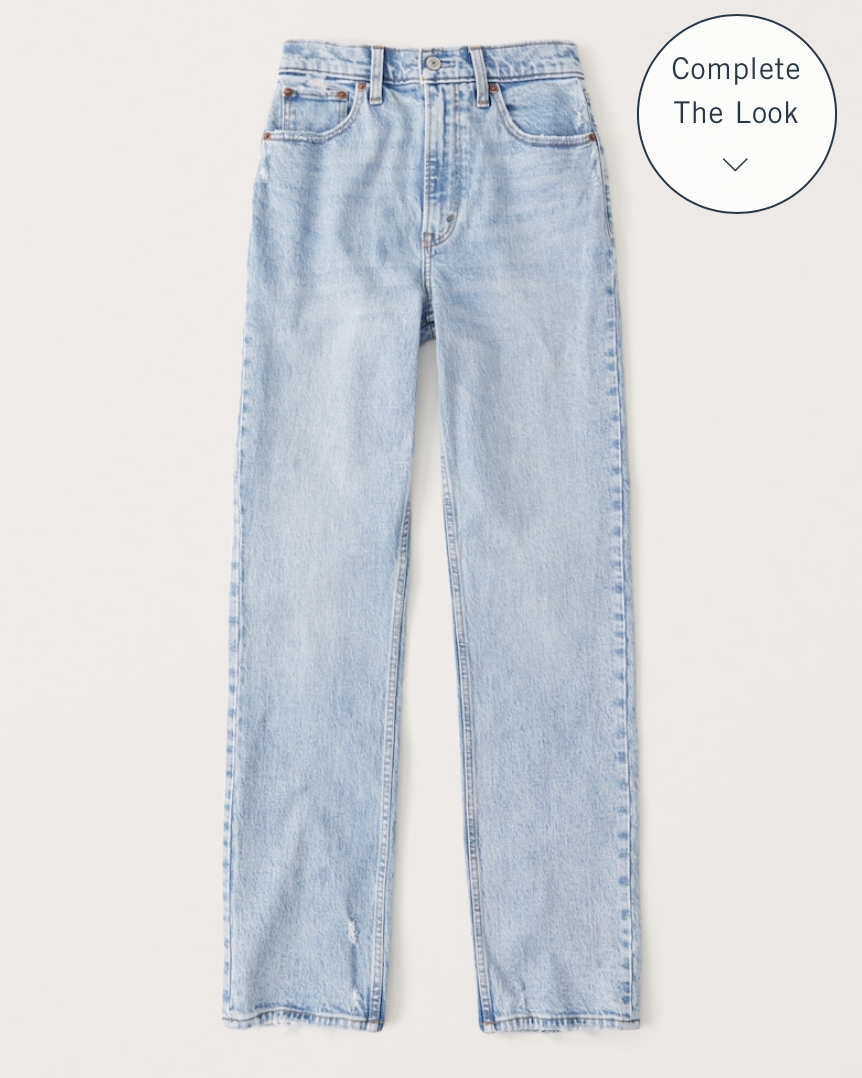 Abercrombie Ultra High Rise Straight Jeans