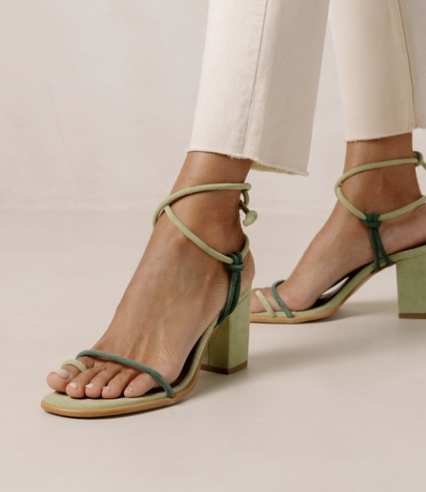 Alohas Grace Green Heels 
