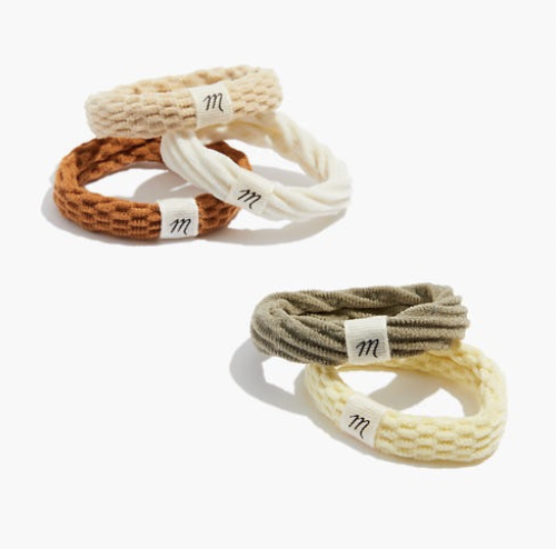 Five-Pack Skinny Scrunchies