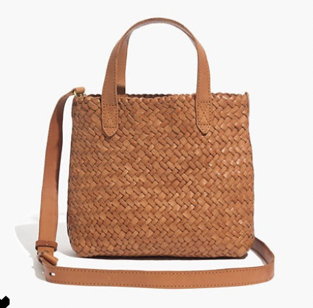 The Small Transport Crossbody: Woven Leather Edition