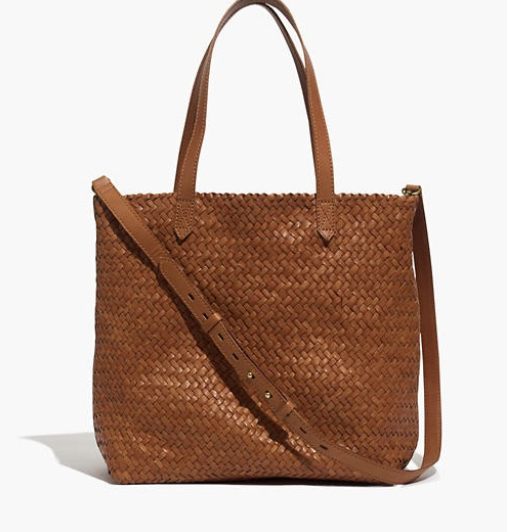 The Medium Transport Tote: Woven Leather Edition