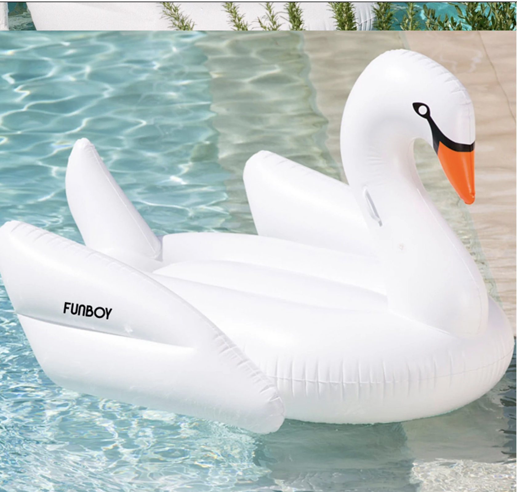 FUNBOY White Swan Pool Float