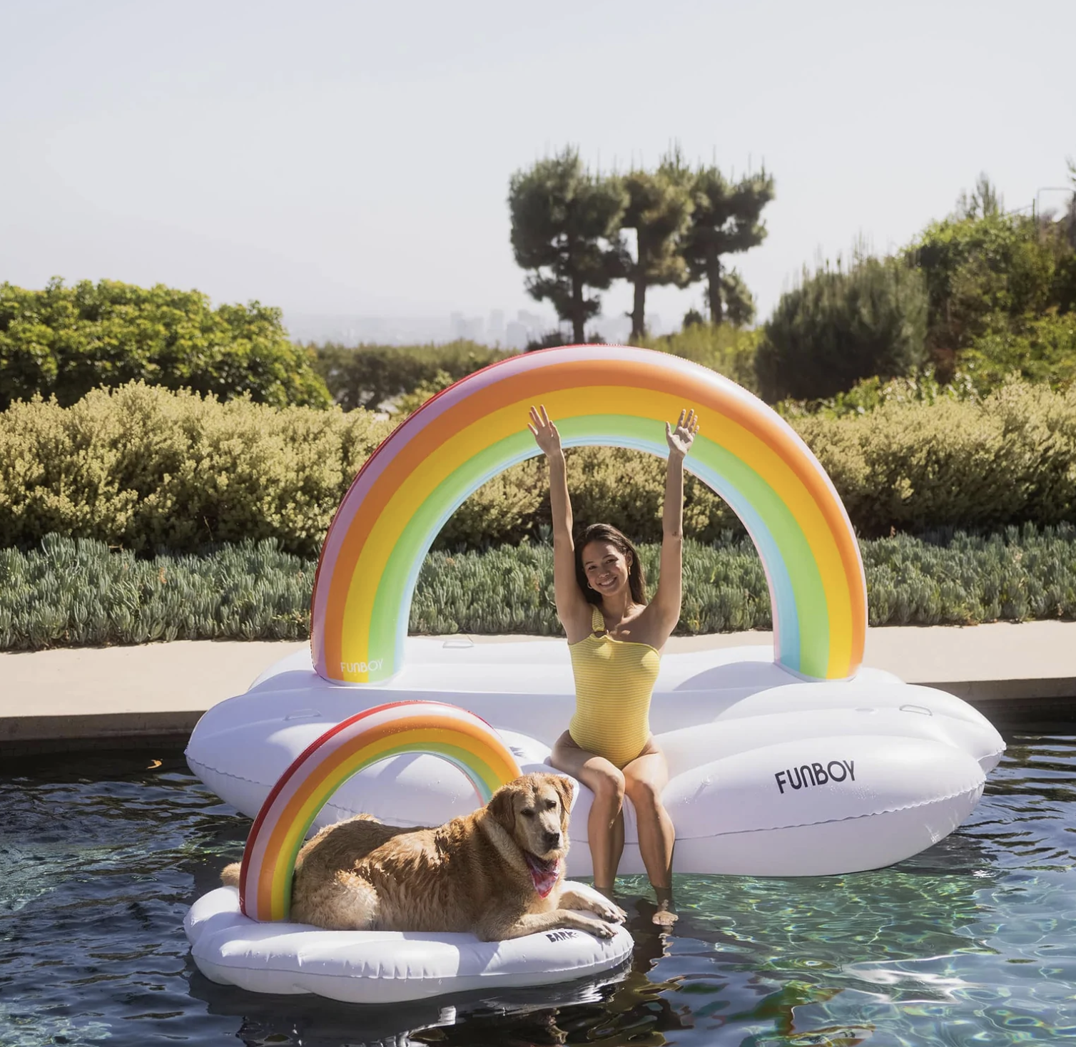 FUNBOY x Bark Rainbow Cloud Dog Float