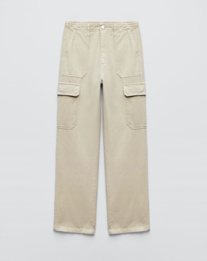 Zara STRAIGHT CARGO PANTS