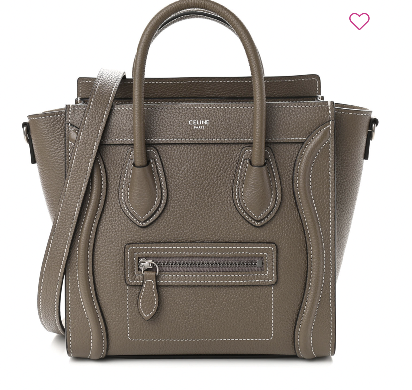 CELINE Nano Luggage Tote Fashionphile