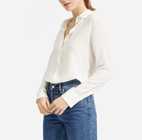 Everlane Clean Silk Relaxed Shirt