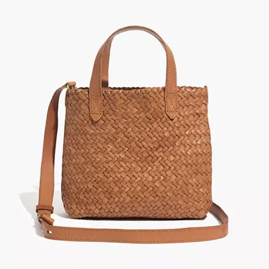 Madewell Small Transport Crossbody: Woven Leather Edition