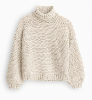ALEX MILL ABIGAIL WOOL &amp; CASHMERE-BLEND TURTLENECK