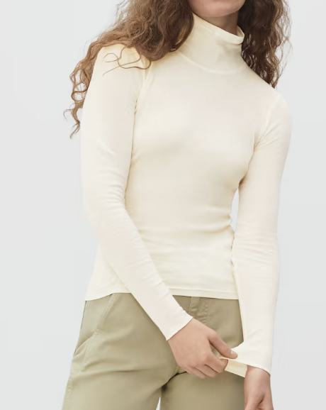 Everlane  THE ORGANIC COTTON TISSUE TURTLENECK